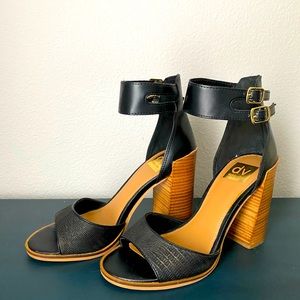 Dolce Vita Heels- Black Open Toe